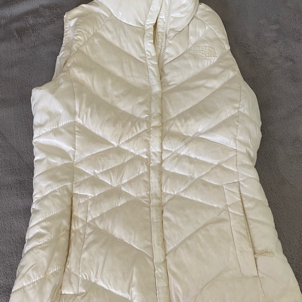White North Face Vest XS